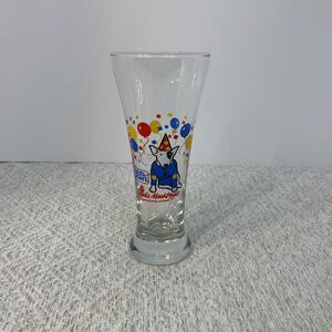 Vintage Bud Light Spuds Mackenzie The Original Party Animal Tall Glass Cup 1987